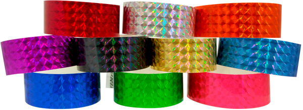 Adhesive 1" X 10" Techno Solid Color wristbands
