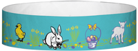 A Tyvek® 3/4" X 10" Easter Multicolored wristband