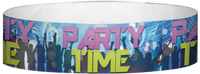 A Tyvek® 3/4" X 10" Party Time Club Multicolored wristband