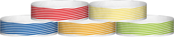 Tyvek® 3/4" x 10" Stripes pattern wristbands
