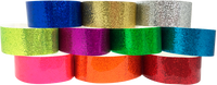 Adhesive 1" X 10" Sparkle Solid Color wristbands