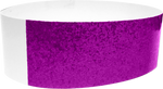 An Adhesive 1" X 10" Sparkle Solid Purple wristband