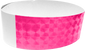 An Adhesive 1" X 10" Techno Solid Neon Pink wristband