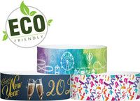 1" X 10" ECO Galaxy Wristband, Dynamic Full Color Patterns, Free Shipping- North America