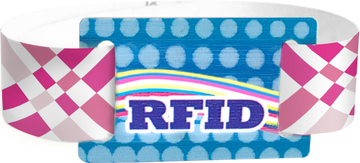 Custom Adhesive Wristbands with RFID Sliding Tag