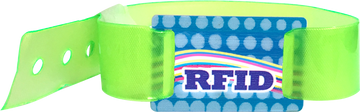 Custom Snapped Wristbands with RFID Sliding Tag