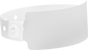 A Soft Comfort Wide Face Snapped Solid White wristband