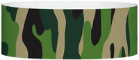 A Tyvek® 1" X 10" Camouflage Multicolored wristband