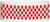 A Tyvek® 1" X 10" Checkerboard Red wristband