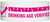 A Tyvek® 1" x 10"  Drinking Age Verified Neon Pink wristband