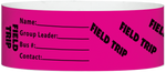 A Tyvek® 1" X 10" Field Trip Neon Pink wristband