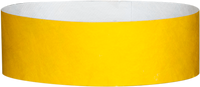 A Tyvek® 1" solid Yellow wristband