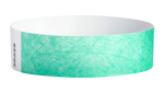 A Tyvek®  3/4" x 10" Sheeted Solid Aqua wristband