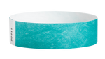 A Tyvek®  3/4" x 10" Sheeted Solid Caribbean Blue wristband