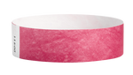 A Tyvek®  3/4" x 10" Sheeted Solid Cranberry wristband