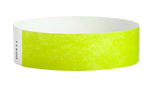 A Tyvek®  3/4" x 10" Sheeted Solid Lime Green wristband