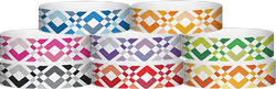 Tyvek® 3/4" x 10" Argyle pattern wristbands