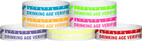 Tyvek® 3/4" X 10" DAV Drinking Age Verfication Wristbands