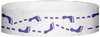 A Tyvek® 3/4" X 10" Foot Prints Purple wristband