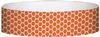 A Tyvek® 3/4" X 10" Honeycomb Orange wristband