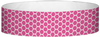 A Tyvek® 3/4" X 10" Honeycomb Pink wristband