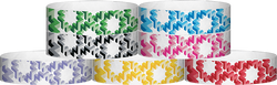 Tyvek® 3/4" x 10" Maze pattern wristbands