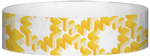 A Tyvek® 3/4" X 10" Maze Yellow wristband