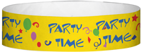 A Tyvek® 3/4" X 10" Party Time Multicolored wristband
