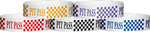 Tyvek® 3/4" x 10" Pit Pass Checker pattern wristbands