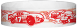A Tyvek® 3/4" X 10" Race Track Red wristband
