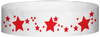A Tyvek® 3/4" X 10" Stars Red wristband