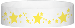 A Tyvek® 3/4" X 10" Stars Yellow Glow wristband