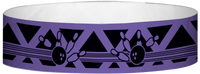 A Tyvek® 3/4" X 10" Strike Purple wristband
