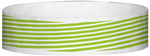 A Tyvek® 3/4" X 10" Stripes Neon Lime wristband