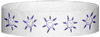 A Tyvek® 3/4" X 10" Sun Face Purple wristband