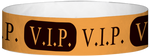A Tyvek® 3/4" X 10" VIP Neon Orange Wristband