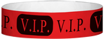 A Tyvek® 3/4" X 10" VIP Red Wristband
