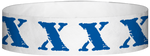 A Tyvek® 3/4" X 10" X Blue wristband