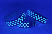 Tyvek® 3/4" x 10" Polka Dot Radiance wristbands