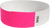 A 3/4" Tyvek® litter free solid Neon Pink wristband