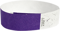 A Tyvek® 3/4" solid Purple wristband