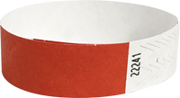 A Tyvek® 3/4" solid Red wristband