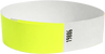 A 3/4" Tyvek® litter free solid Yellow Glow wristband